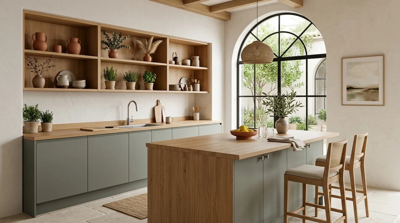 Joy Collection pantry in agave green
